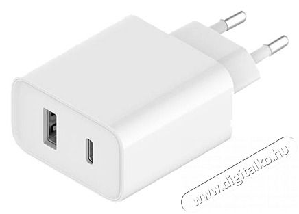 Xiaomi Mi BHR4996GL 33W USB Type-A + Type-C hálózati töltő adapter Mobil / Kommunikáció / Smart - Mobiltelefon kiegészítő / tok - Hálózati-, autós töltő - 462342