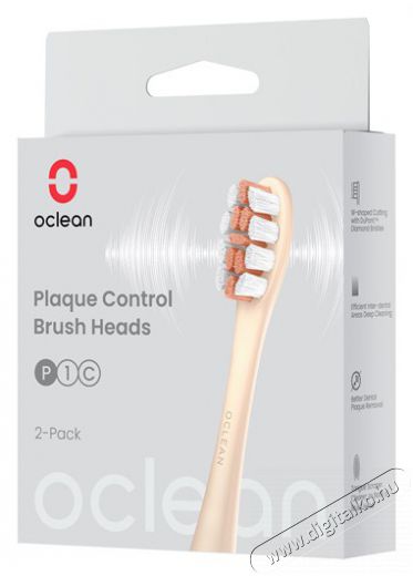 Xiaomi Oclean 2db-os (P1C8) arany elektromos fogkefe pótfej Szépségápolás / Egészség - Száj / fog ápolás - Kiegészítő - 462264