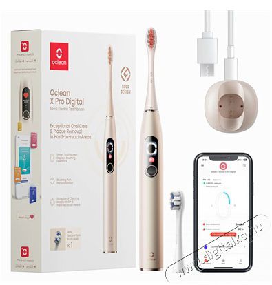 Xiaomi Oclean X Pro Digital Set szónikus arany elektromos okos fogkefe szett Szépségápolás / Egészség - Száj / fog ápolás - Elektromos fogkefe - 462233