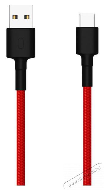 Xiaomi Mi Braided 1m USB A - USB Type-C piros kábel Tv kiegészítők - Kábel / csatlakozó - USB kábel - 429194