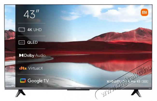 Xiaomi 43 ELA5483EU A PRO 2025 4K UHD Smart QLED TV Televíziók - LED televízió - UHD 4K felbontású - 501118