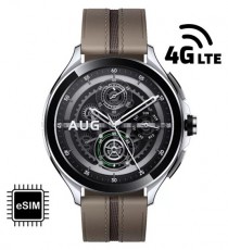 Xiaomi Watch 2 Pro 4G bőr szíjas ezüst okosóra (Újracsomagolt) Mobil / Kommunikáció / Smart - Okos eszköz - Okosóra - 506902