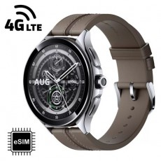 Xiaomi Watch 2 Pro 4G bőr szíjas ezüst okosóra (Újracsomagolt) Mobil / Kommunikáció / Smart - Okos eszköz - Okosóra - 506902