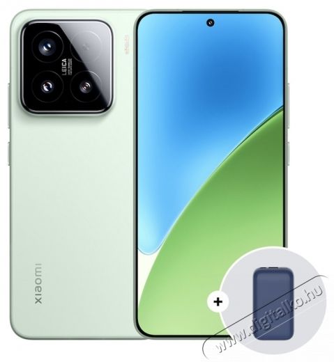 Xiaomi 15 mobiltelefon, 12GB RAM, 256GB, 5G, Z&ouml;ld + Xiaomi Power Bank, 10000mah Mobil / Kommunik&aacute;ci&oacute; / Smart - Okostelefon - Android - 534031