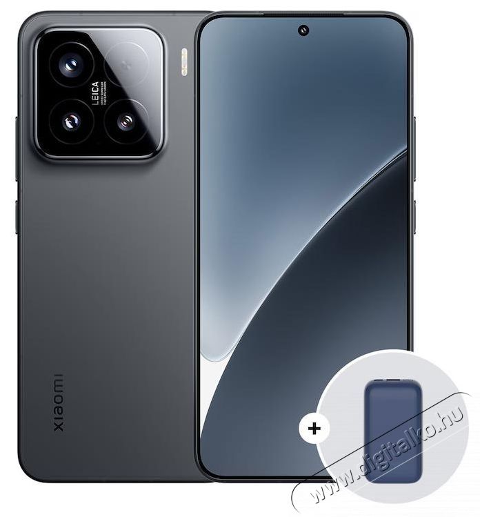 Xiaomi 15 mobiltelefon, 12GB RAM, 256GB, 5G, Fekete + Xiaomi Power Bank, 10000mah Mobil / Kommunik&aacute;ci&oacute; / Smart - Okostelefon - Android - 534032