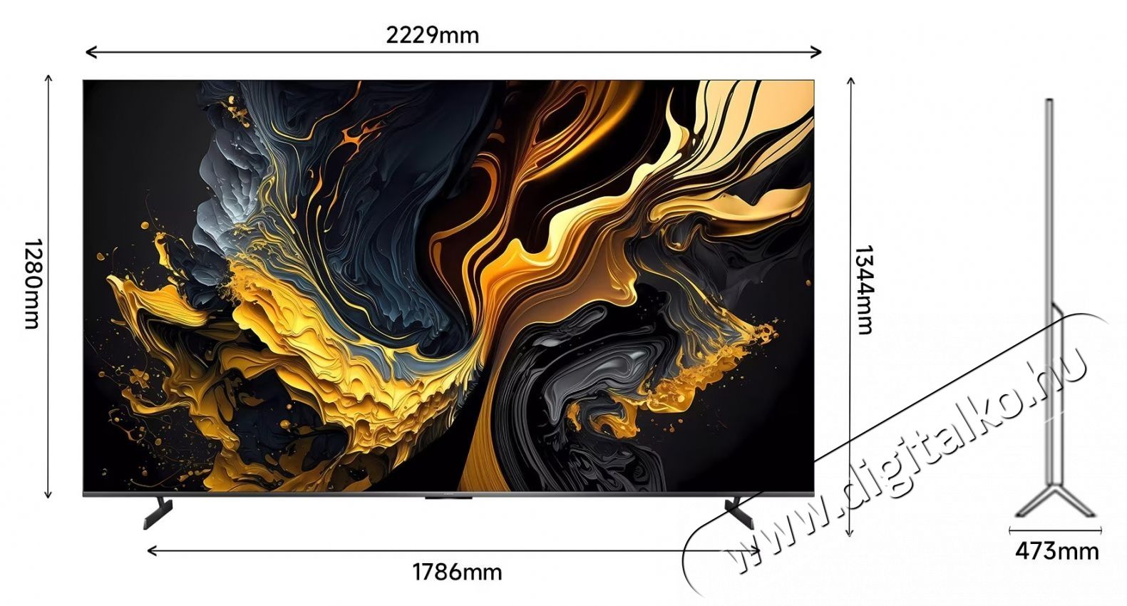 Xiaomi QLED Max telev&iacute;zi&oacute;, 252cm, Smart Google TV, 4K UHD, 100Hz, G energiaoszt&aacute;ly, 2025-&ouml;s modell Telev&iacute;zi&oacute;k - Plazma telev&iacute;zi&oacute; - 535867