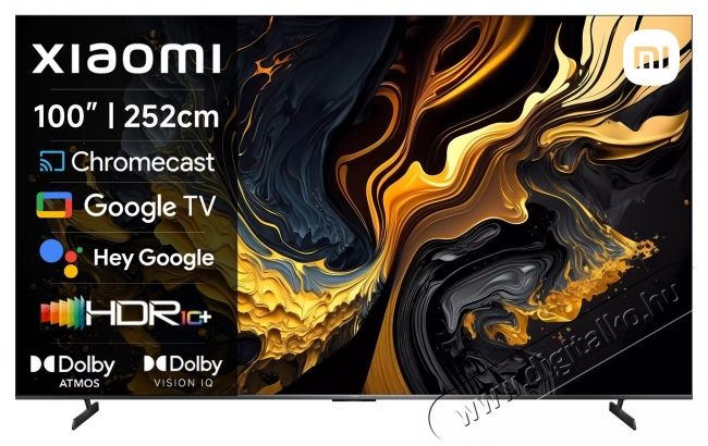 Xiaomi QLED Max telev&iacute;zi&oacute;, 252cm, Smart Google TV, 4K UHD, 100Hz, G energiaoszt&aacute;ly, 2025-&ouml;s modell Telev&iacute;zi&oacute;k - Plazma telev&iacute;zi&oacute; - 535867