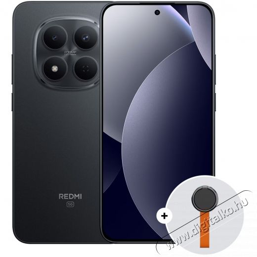 Xiaomi REDMI Note 15 Pro, 8GB RAM, 512GB, 5G, Fekete + Woven Strap Ring Stand Mobil / Kommunik&aacute;ci&oacute; / Smart - Okostelefon - Android - 537548