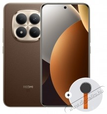 Xiaomi REDMI Note 15 Pro+ mobiltelefon, 12GB RAM, 512GB, 5G, Barna + Woven Strap Ring Stand Mobil / Kommunik&aacute;ci&oacute; / Smart - Okostelefon - Android - 537555