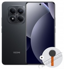 Xiaomi REDMI Note 15 Pro mobiltelefon, 8GB RAM, 256GB ROM, 5G, Fekete + Woven Strap Ring Stand Mobil / Kommunik&aacute;ci&oacute; / Smart - Okostelefon - Android - 537544