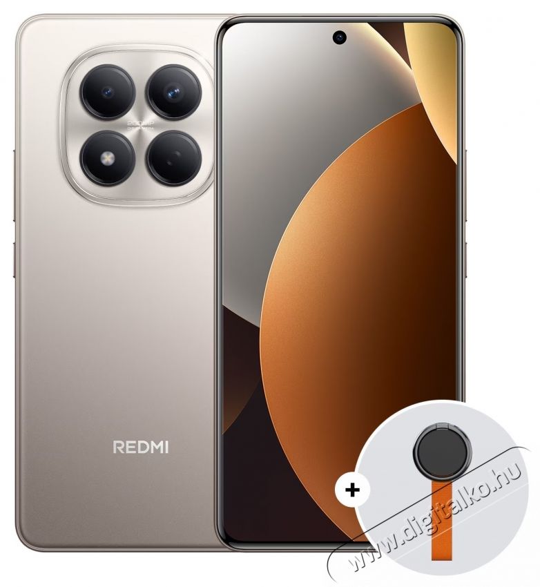 Xiaomi REDMI Note 15 Pro mobiltelefon, 8GB RAM, 256GB ROM, 5G, Titanium + Woven Strap Ring Stand Mobil / Kommunik&aacute;ci&oacute; / Smart - Okostelefon - Android - 537543