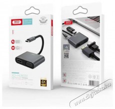 XO P-HUB001-TYPEC-SV Type-C/USB/HDMI ezüst HUB Iroda és számítástechnika - Notebook kiegészítő - USB hub / elosztó - 420958