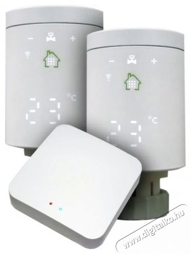 Xtend Home TRV-H101 Set 2× termosztátfej + egység Háztartás / Otthon / Kültér - Okos otthon - Kiegészítő - 508251