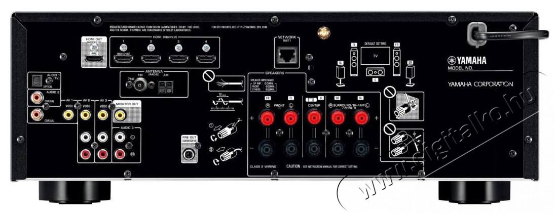 Yamaha RX-V483 5.1 csatornás AV erősítő - fekete Audio-Video / Hifi / Multimédia - Házimozi - Házimozi erősítő - 323322