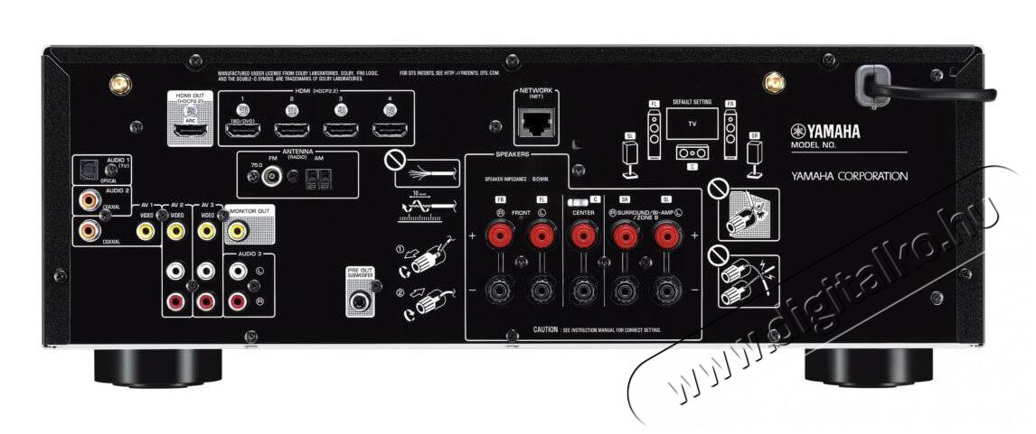 Yamaha RX-V485 BL 5.1 csatorn&aacute;s AV h&aacute;zimozi erős&iacute;tő - fekete Audio-Video / Hifi / Multim&eacute;dia - H&aacute;zimozi - H&aacute;zimozi erős&iacute;tő - 348232