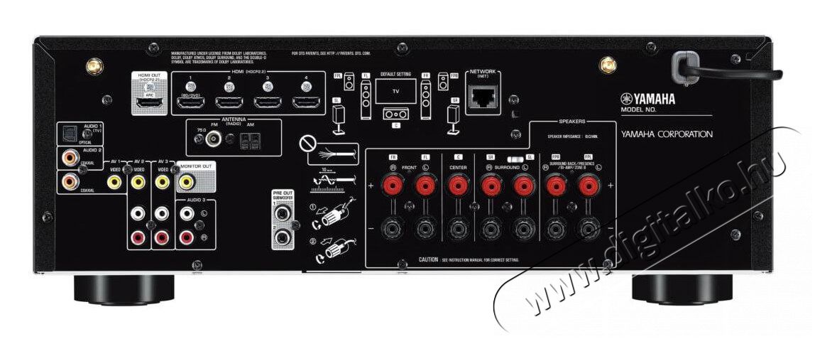 Yamaha RX-V585 BL 7.2 csatorn&aacute;s AV h&aacute;zimozi erős&iacute;tő - fekete Audio-Video / Hifi / Multim&eacute;dia - H&aacute;zimozi - H&aacute;zimozi erős&iacute;tő - 348234