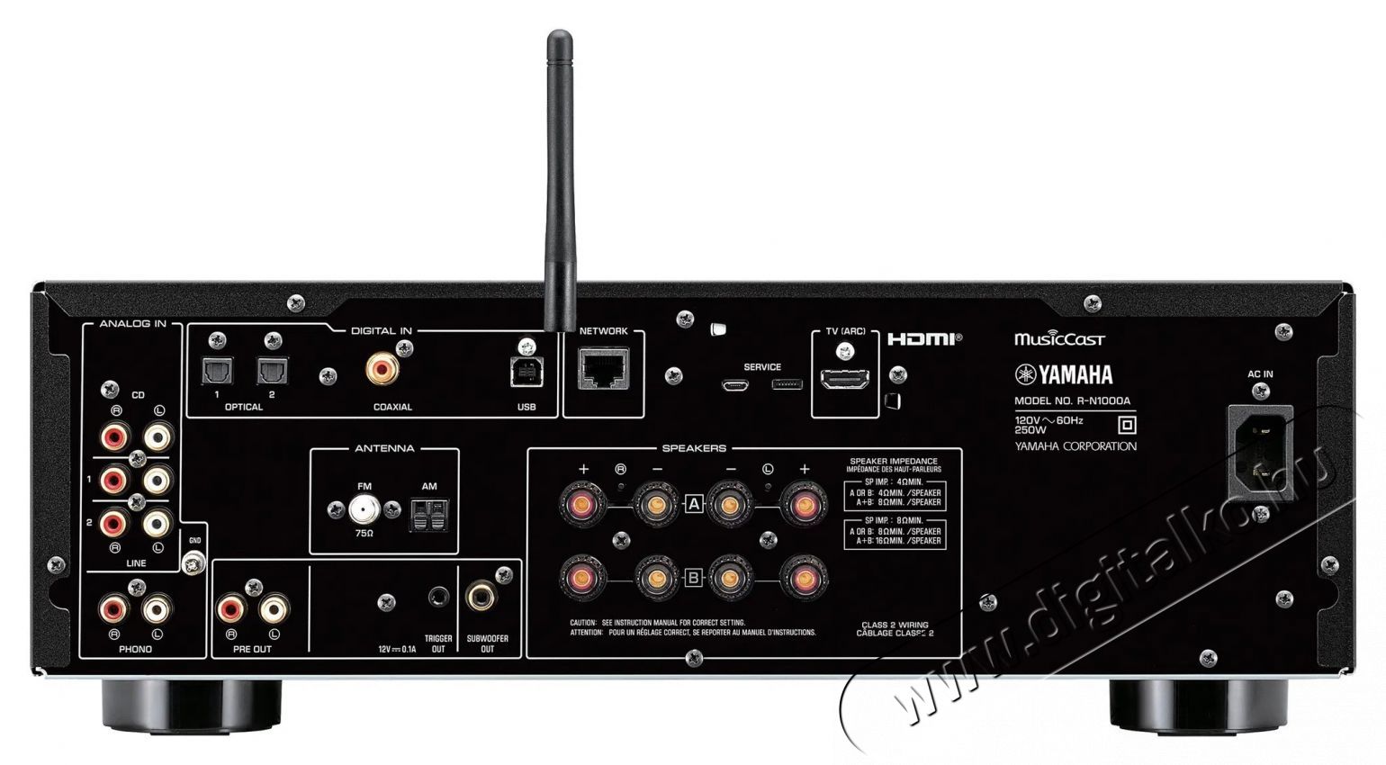 Yamaha R-N1000A SILVER Audio-Video / Hifi / Multim&eacute;dia - Hifi - Sztere&oacute; - CD / DVD / Multim&eacute;dia lej&aacute;tsz&oacute;s r&aacute;di&oacute;erős&iacute;tő - 530403