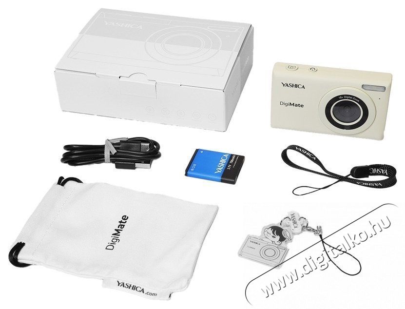 YASHICA DigiMate Off White F&eacute;nyk&eacute;pezőg&eacute;p / kamera - Kompakt f&eacute;nyk&eacute;pezőg&eacute;p - Norm&aacute;l tud&aacute;s&uacute; kompakt - 538062