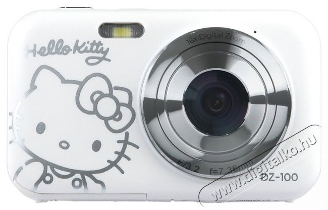 YASHICA Hello Kitty Digital Camera DZ-100 White F&eacute;nyk&eacute;pezőg&eacute;p / kamera - Kompakt f&eacute;nyk&eacute;pezőg&eacute;p - Norm&aacute;l tud&aacute;s&uacute; kompakt - 538068