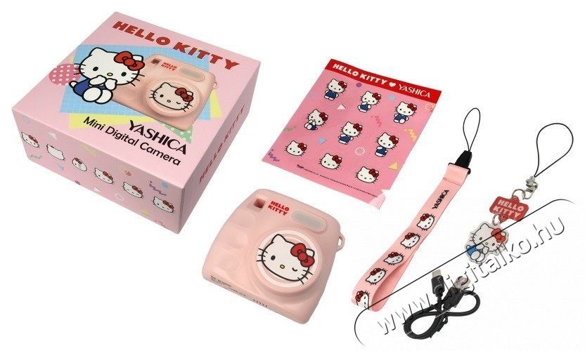 YASHICA x Hello Kitty Mini Digital Camera Pink F&eacute;nyk&eacute;pezőg&eacute;p / kamera - Kompakt f&eacute;nyk&eacute;pezőg&eacute;p - Norm&aacute;l tud&aacute;s&uacute; kompakt - 538072