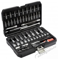 YATO Dug&oacute;kulcs k&eacute;szlet, 1/4  56 db, XS H&aacute;ztart&aacute;s / Otthon / K&uuml;lt&eacute;r - Szersz&aacute;m - Csavarh&uacute;z&oacute; / kulcs / f&uacute;r&oacute; / szersz&aacute;m k&eacute;szlet - 520496