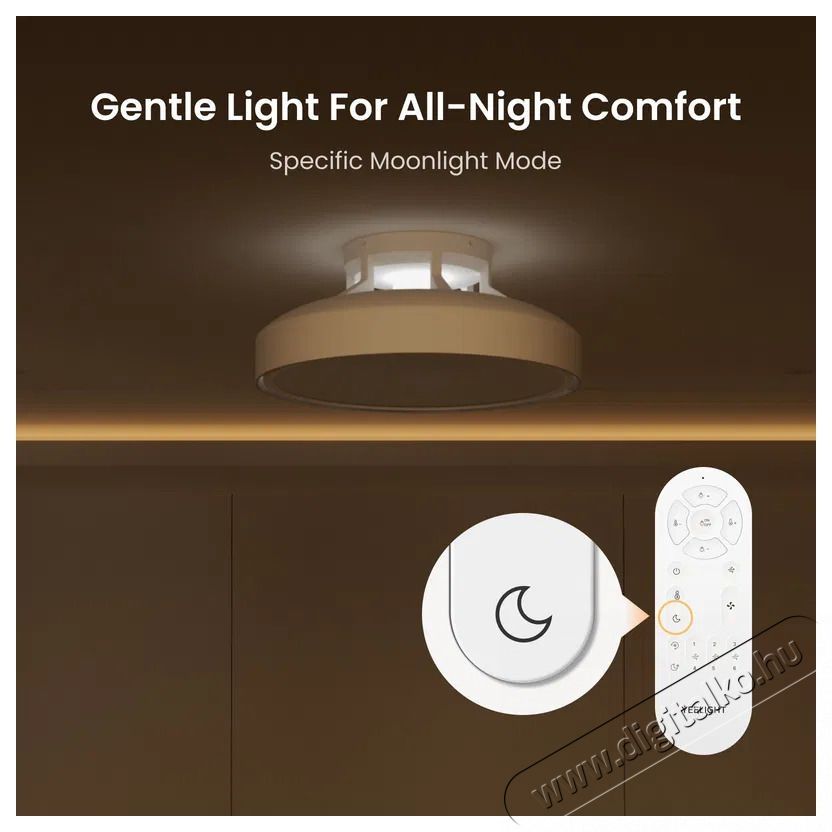 Yeelight Turbo Fan Ceiling Light Mennyezeti ventil&aacute;tor vil&aacute;g&iacute;t&aacute;ssal H&aacute;ztart&aacute;s / Otthon / K&uuml;lt&eacute;r - Vil&aacute;g&iacute;t&aacute;s / elektromoss&aacute;g - Fali / mennyezeti l&aacute;mpa - 526704