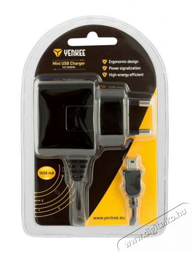 Yenkee YAC 2006 MN mini USB töltő Mobil / Kommunikáció / Smart - Mobiltelefon kiegészítő / tok - Hálózati-, autós töltő - 287771