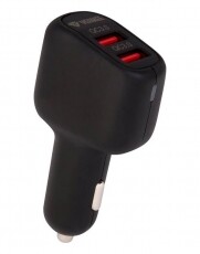 Yenkee YAC 2036 autóstöltő kettős QC3.0 USB csatlakozóval Mobil / Kommunikáció / Smart - Mobiltelefon kiegészítő / tok - Hálózati-, autós töltő - 349394