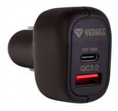 Yenkee YAC 2042 QC3.0 + PD18W autós töltő Mobil / Kommunikáció / Smart - Mobiltelefon kiegészítő / tok - Hálózati-, autós töltő - 349395