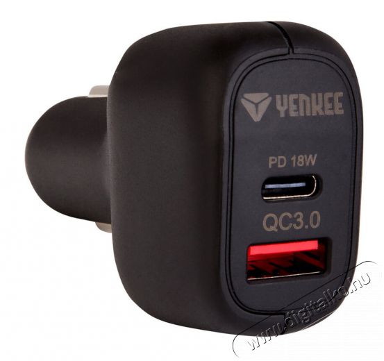 Yenkee YAC 2042 QC3.0 + PD18W autós töltő Mobil / Kommunikáció / Smart - Mobiltelefon kiegészítő / tok - Hálózati-, autós töltő - 349395