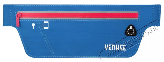 Yenkee YBM W500BE övtáska futáshoz - kék Mobil / Kommunikáció / Smart - Mobiltelefon kiegészítő / tok - Övtáska / karpánt futáshoz - 289056