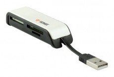 Yenkee YCR 2001 WH Hordozható kártya olvasó - fehér Memória kártya / Pendrive - Kártya olvasó - 275061