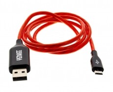 Yenkee YCU 231 RD LED Micro USB kábel - piros Mobil / Kommunikáció / Smart - Mobiltelefon kiegészítő / tok - Kábel / átalakító - 349400