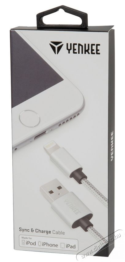 Yenkee YCU 601 SR USB - Lightning kábel 1m - ezüst Mobil / Kommunikáció / Smart - Mobiltelefon kiegészítő / tok - Kábel / átalakító - 299193