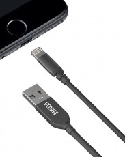 Yenkee YCU 611 BK Lightning adat- és töltőkábel - fekete Mobil / Kommunikáció / Smart - Mobiltelefon kiegészítő / tok - Kábel / átalakító - 341277