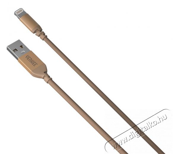 Yenkee YCU 611 GD Lightning adat- és töltőkábel - arany Mobil / Kommunikáció / Smart - Mobiltelefon kiegészítő / tok - Kábel / átalakító - 341278