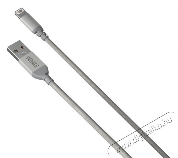 Yenkee YCU 611 SR Lightning adat- és töltőkábel - ezüst Mobil / Kommunikáció / Smart - Mobiltelefon kiegészítő / tok - Kábel / átalakító - 341281
