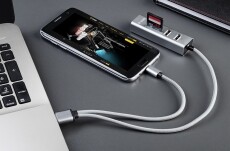 Yenkee YHC 102SR USB OTG adapter és kártyaolvasó Memória kártya / Pendrive - Kártya olvasó - 342994