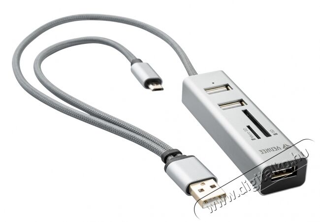 Yenkee YHC 102SR USB OTG adapter és kártyaolvasó Memória kártya / Pendrive - Kártya olvasó - 342994