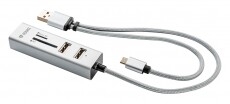 Yenkee YHC 102SR USB OTG adapter és kártyaolvasó Memória kártya / Pendrive - Kártya olvasó - 342994