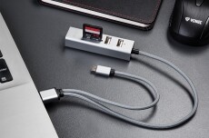 Yenkee YHC 102SR USB OTG adapter és kártyaolvasó Memória kártya / Pendrive - Kártya olvasó - 342994