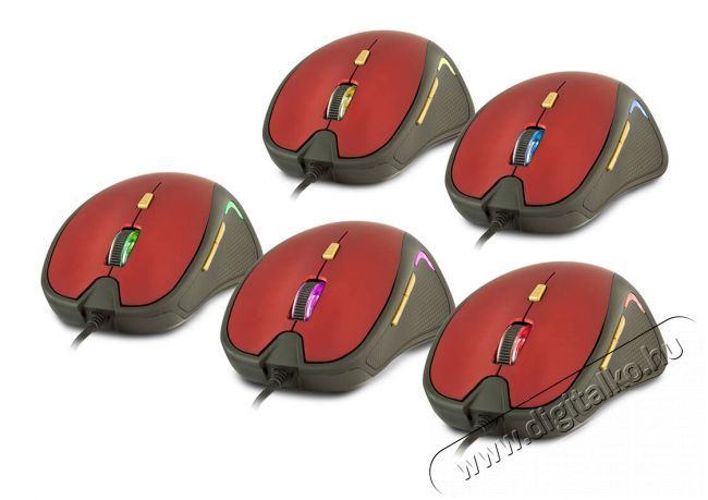 Yenkee YMS 1010 RD Dakar USB egér - piros Iroda és számítástechnika - Egér - Vezetékes egér - 349417