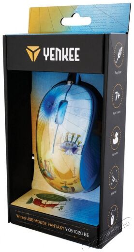 Yenkee YMS 1020BE Fantasy Vezetékes egér - kék Iroda és számítástechnika - Egér - Vezetékes egér - 330932