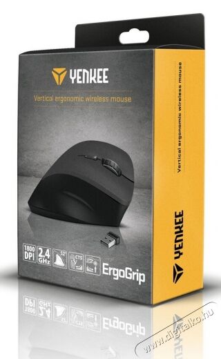 Yenkee YMS 5020 WL Vertikális ErgoGrip egér Iroda és számítástechnika - Egér - Vezeték nélküli egér - 352085