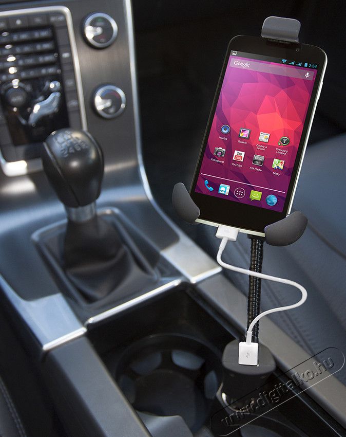 Yenkee YSM 403L autós mobil telefon tartó USB töltővel Autóhifi / Autó felszerelés - Autós tartó - 316131