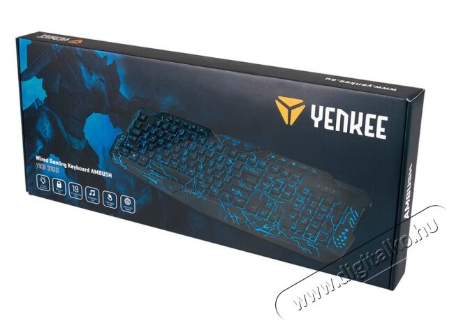 Yenkee YKB 3100 AMBUSH Gamer billentyűzet HU Iroda és számítástechnika - Billentyűzet / billentyűzet szett - Vezetékes - 349411