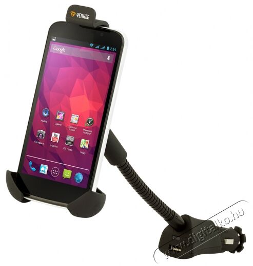 Yenkee YSM 403M autós mobiltelefon tartó USB töltővel Autóhifi / Autó felszerelés - Autós tartó - 275059