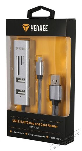 Yenkee YHC 102SR USB OTG adapter és kártyaolvasó Memória kártya / Pendrive - Kártya olvasó - 342994
