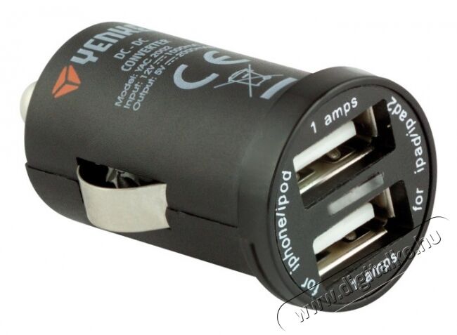 Yenkee YAC 2002 Autóstöltő kettős USB csatlakozóval-2000mA Autóhifi / Autó felszerelés - Autós töltő / szivargyújtó adapter - 275053