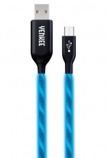 Yenkee YCU 231 BE - LED USB / micro USB kábel 1m - kék Mobil / Kommunikáció / Smart - Mobiltelefon kiegészítő / tok - Kábel / átalakító - 349398